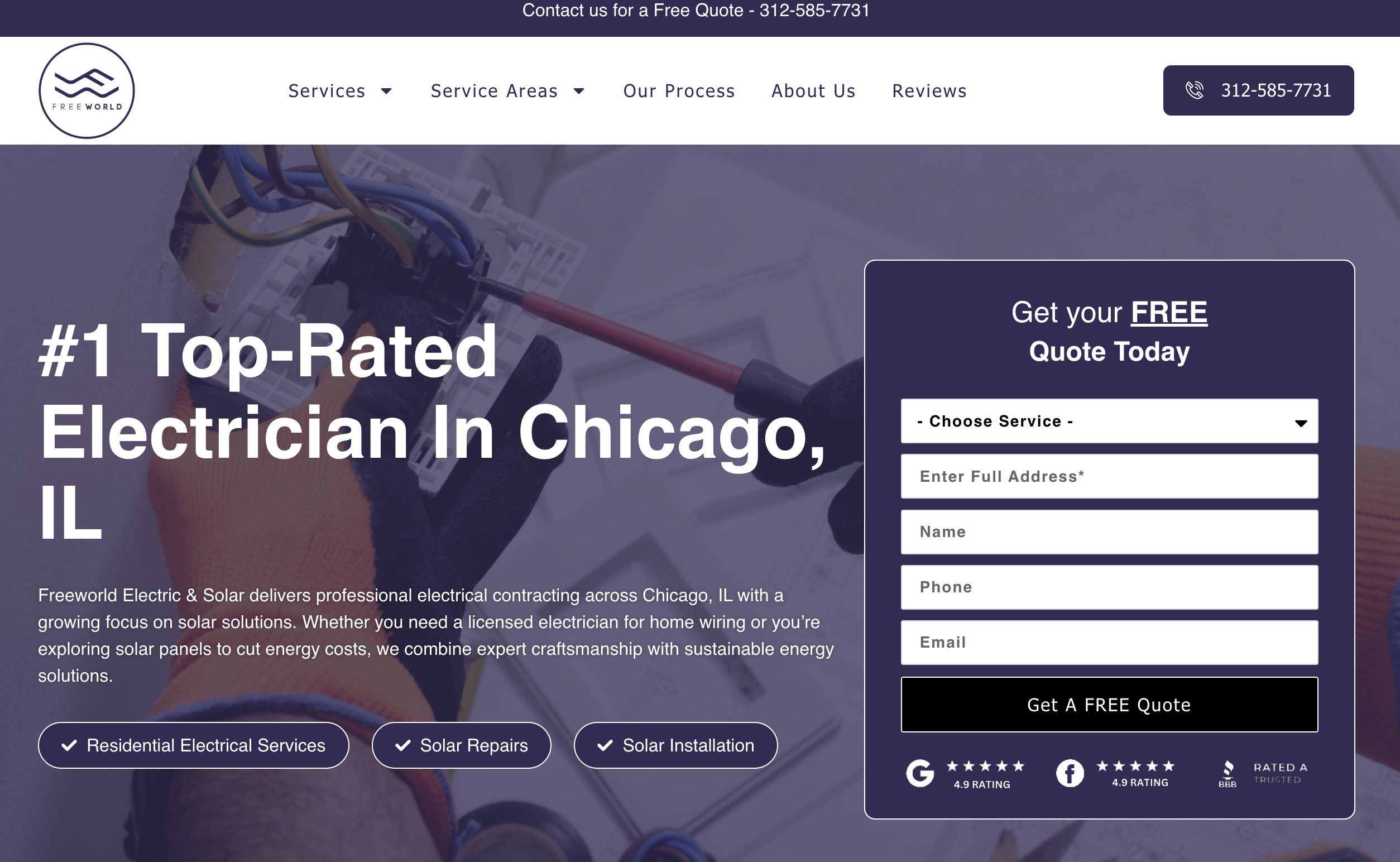 FreeWorld Electric & Solar - solar panel company