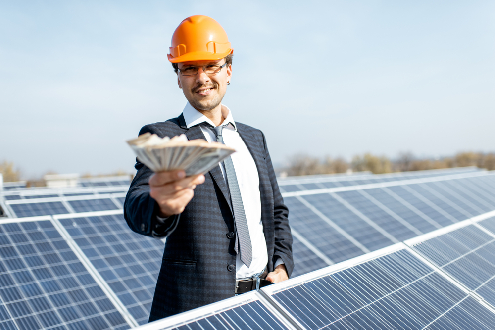 Happy solar customer who have successfully monetized solar energy