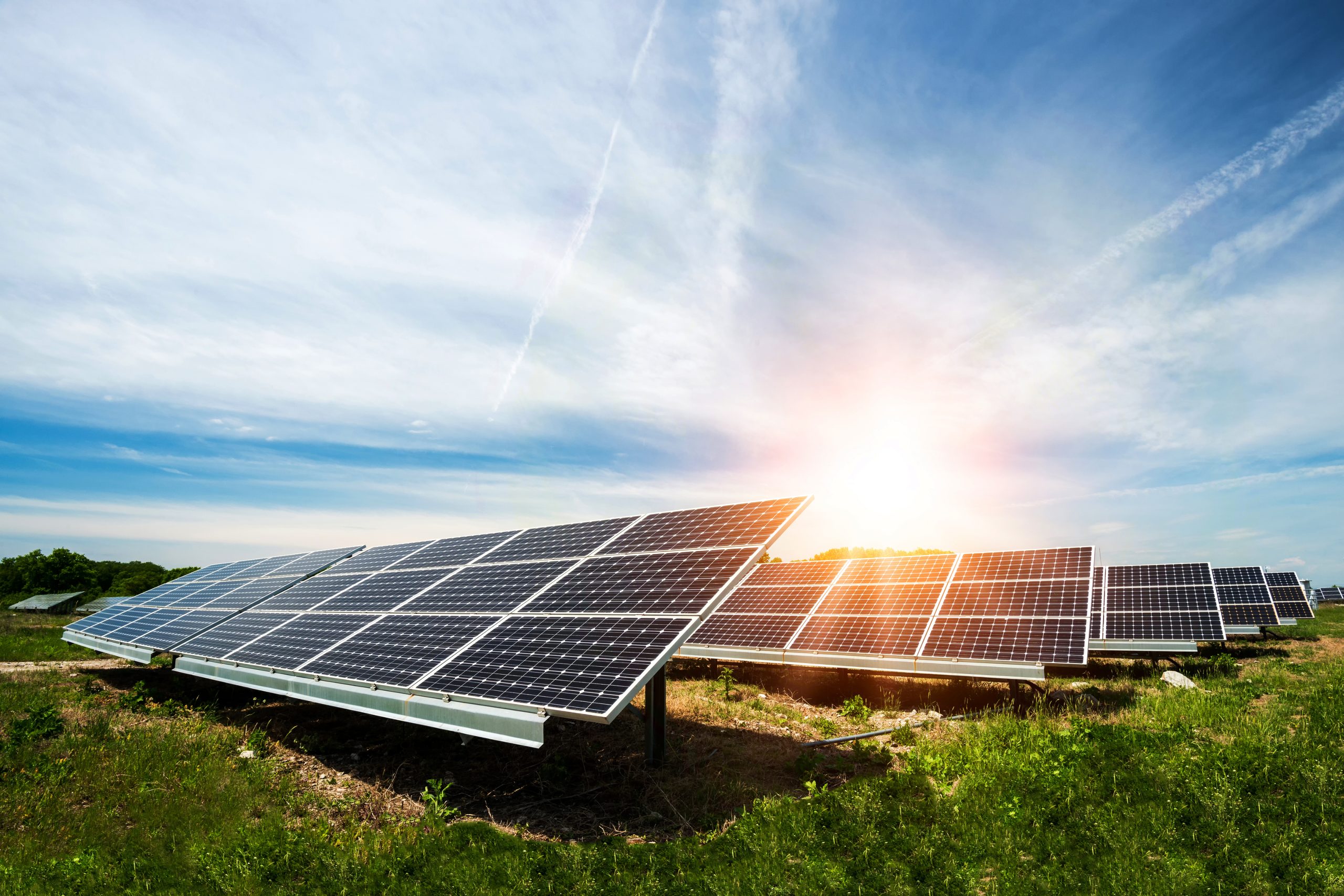 Agrivoltaics solar system placed in the field as one of the examples of dual-use solar projects in Illinois in action