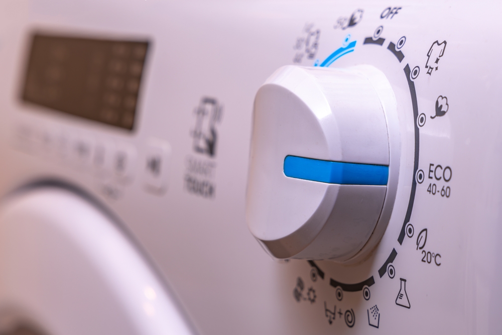 The washing machine's control panel